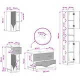  Set kupaonskih ormara od 4 dijela HOORN Hrast sonoma | shoptok.hr