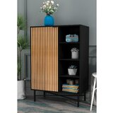 Mömax komoda madrid, barva hrasta, črna | Shoptok.si
