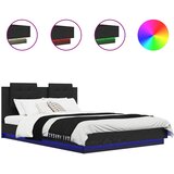 vidaXL Okvir postelje z naslonjalom Umetni hrast 140 x 200 cm, (5000099926) | Shoptok.si
