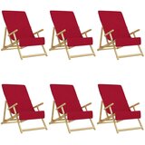  Ručnici za plažu 6 kom bordo 60 x 135 cm od tkanine 400 GSM | shoptok.hr