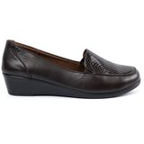 Shelvt Brown wedge shoes Cene