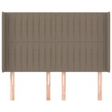  Uzglavlje s ušima smeđesivo 147x16x118/128 cm od tkanine | Eponuda.ba