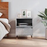 vidaXL Nočna omarica betonsko siva 40x35x50 cm inženirski les | Shoptok.si