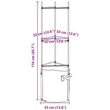  Kavezi za rajčice s vrećama za biljke 8 kom 116 cm čelik i PP | shoptok.hr