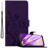 Cadorabo LG v cvetlični temno vijolični barvi - zaščitni pokrov v oblikovanju cvetja z magnetnim zapiranjem, stoječimi funkcijami in režami za kartice, (20694846) | Shoptok.si