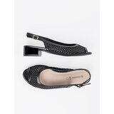 GOODIN Black sandals with mesh detail | shoptok.hr