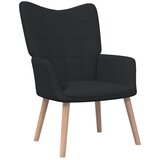 vidaXL Stolica za opuštanje crna od tkanine | shoptok.hr