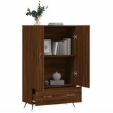  Visoka komoda smeđa boja hrasta 69,5x31x115cm konstruirano drvo | Eponuda.com