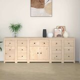  Komoda 230 x 35 x 80 cm od masivne borovine | shoptok.hr