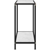  Konzolna mizica bela 60x35x75 cm kaljeno steklo, (20818329) | Shoptok.si