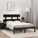  Za krevet od masivne borovine crni 200 x 200 cm | shoptok.hr