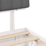  Krevetni okvir s tapiciranim uzglavljem Svijetlo siva | shoptok.hr