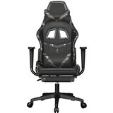  Masažni gaming stol z oporo za noge črn in kamuflažen um. usnje, (21152250) | Shoptok.si