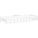  Kavez za pse srebrni 50 m² čelični | shoptok.hr