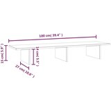  Za monitor 100x27x15 cm od masivne borovine | shoptok.hr