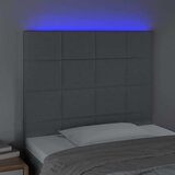  Posteljno vzglavje svetlo sivo 100x5x118/128 cm blago, (20793598) | Shoptok.si