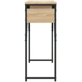  Konzolni stol s policom boja hrasta 105 x 30 x 75 cm drveni | shoptok.hr