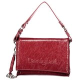 Desigual ženska crossbody torba s metalnim logom bordo Cijene