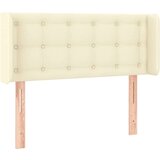  Posteljno vzglavje krem 93x16x78/88 cm umetno usnje, (20738087) | Shoptok.si