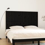 Zidno uzglavlje crni 185x3x110 cm od masivne borovine | Eponuda.ba