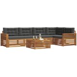 Set vanjskih sofa 6 kom. Prirodna i antracit | shoptok.hr