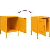  Noćni ormarići 2 kom žuta boja senfa 36 x 39 x 50,5 cm čelični | shoptok.hr