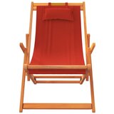  Sklopive stolice za plažu od tkanine 2 kom crvene | shoptok.hr