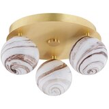  argon 6290 - stropna svetiljka fabio 3xE14/7W/230V alabaster zlatna | Eponuda.com