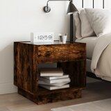  Noćni ormarić s beskonačnim LED boja hrasta 50x50x50 cm | shoptok.hr