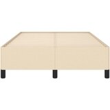  Okvir kreveta bez madraca krem 120 x 200 cm od tkanine | shoptok.hr