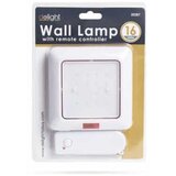 Delight Baterijska LED stenska svetilka 16 LED z daljincem Cene