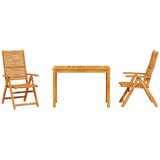  Vrtni set za objed 3 pcs Smeđa Čvrsto drvo akacije | Eponuda.com