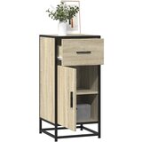vidaXL Komoda boja hrasta 35,5 x 35 x 76 cm konstruirano drvo i metal | shoptok.hr