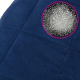  Teška deka plava 200x200 cm 13 kg od tkanine | shoptok.hr
