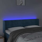  LED posteljno vzglavje temno modro 147x16x78/88 cm žamet, (20935914) | Shoptok.si