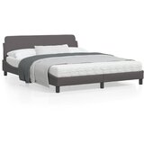 vidaXL Okvir za krevet s uzglavljem sivi 160x200 cm od umjetne kože Cijene