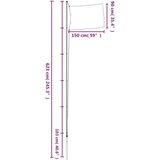 vidaXL Europska zastava i jarbol 6 23 m aluminijski | shoptok.hr