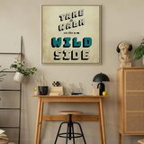  Slika - Take Walk on the Wild Side (1 Part) Square 80x80 U prirodnom drvenom okviru | shoptok.hr