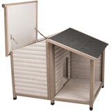 Trixie Natura pasja uta Brunarica s teraso - Velikost M/L: Š 130 x G 100 x V 105 cm, siva (2 paketa*) | Shoptok.si