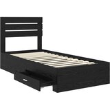  Krevetna konstrukcija Crni hrast 90 x 190 cm Konstruirano drvo | shoptok.hr
