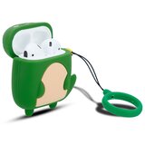 Cadorabo Ohišje, združljiv z Apple - Design Happy Dinosaur - Prenosne silikonske slušalke Zaščitni pokrov 3D Keychain, (20570909) Cene