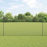  Zavarena žičana ograda s postom 50 x 1,5 m Siva Mreža | Eponuda.com