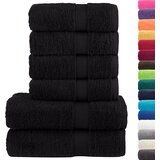  6-dijelni vrhunski set ručnika SOLUND crni 600 gsm | Eponuda.ba