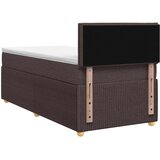  Boxspring krevet s madracem Tamno smeđa 90 x 200 cm Tkanina | shoptok.hr