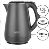 First Grelnik vode 1L, 1200W, siva-črna | Shoptok.si