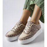Gemre Beige sneakers decorated with Sands monogram | Shoptok.si