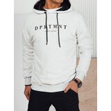 DStreet Bluza męska z nadrukiem jasnoszara | Shoptok.si