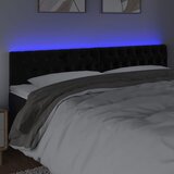  LED uzglavlje crno 180x7x78/88 cm baršunasto | Eponuda.com