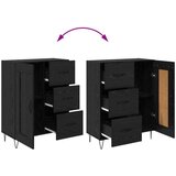  Visok predalnik s predalom Črna Orehovina 69,5 x 34 x 180 cm, (5000108231) | Shoptok.si