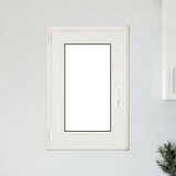 vidaXL Kletno okno "RISOR" 50x75 cm vrtljivo-nagibno DIN levo belo | Shoptok.si